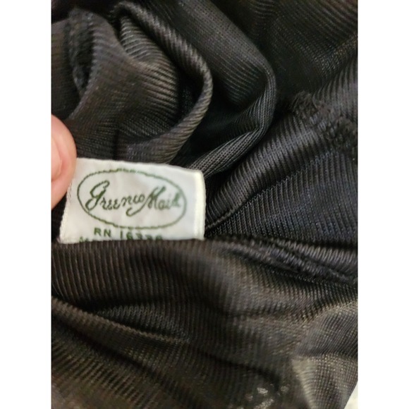 70s/80s Black Nylon Modi Length Slip - Picture 4 of 5